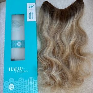 Halo Couture Ombre Brown and Blonde Hair Extension